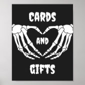 Gotische Halloween Baby shower Kaarten en geschenk Poster (Voorkant)