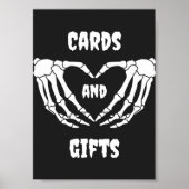 Gotische Halloween Baby shower Kaarten en geschenk Poster (Voorkant)