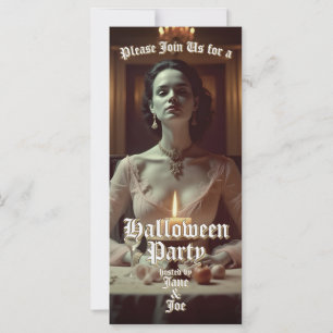 Gotische Halloween banket bij kaarslicht