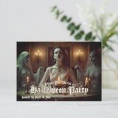 Gotische Halloween banket bij kaarslicht (Staand voorkant)