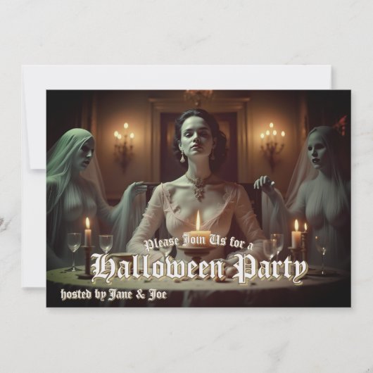 Gotische Halloween banket in kaarslicht (Voorkant)