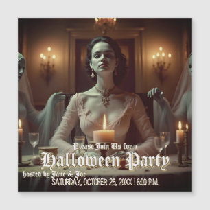 Gotische Halloween banket in kaarslicht
