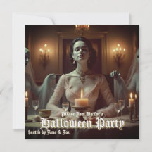 Gotische Halloween banket in kaarslicht