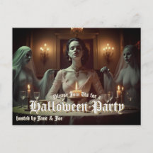 Gotische Halloween banket in kaarslicht