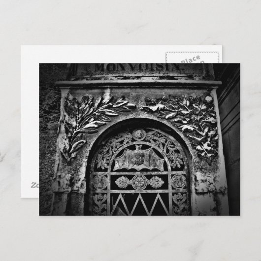 Gotische Halloween begraafplaats crypt vleermuis Briefkaart (Voorkant / Achterkant)