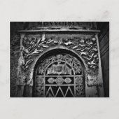 Gotische Halloween begraafplaats crypt vleermuis Briefkaart (Voorkant)