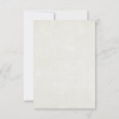 Gotische Halloween Bloemen Bruiloft RSVP Kaartje (Achterkant)