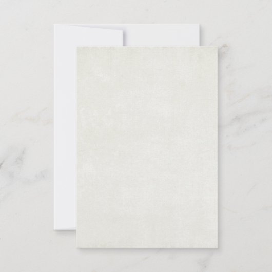 Gotische Halloween Bloemen Bruiloft RSVP Kaartje (Achterkant)