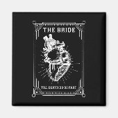 Gotische Halloween bruid bruidegom bruiloft Bachel Magneet (Voorkant)