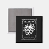 Gotische Halloween bruidegom bruid bruiloft Bachel Magneet (Voorkant / Achterkant)