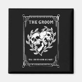 Gotische Halloween bruidegom bruid bruiloft Bachel Magneet (Voorkant)