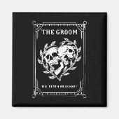 Gotische Halloween bruidegom bruid bruiloft Bachel Magneet (Voorkant)
