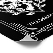 Gotische Halloween bruidegom bruid bruiloft Bachel Poster (Hoek)