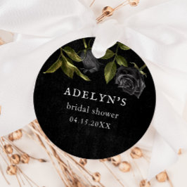 Gotische Halloween Bruidsdouche Bedankjes Labels