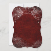 Gotische Halloween Bruidsuitnodiging Kaart (Achterkant)