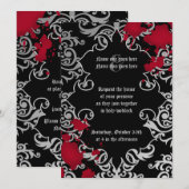 Gotische Halloween bruiloft elegant Kaart (Voorkant / Achterkant)
