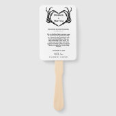 Gotische Halloween bruiloft Events Tijdslijn  Handwaaier (Voorkant)