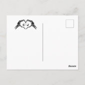 Gotische halloween bruiloft paar allemaal in één u briefkaart (Achterkant)