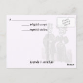 Gotische Halloween bruiloft RSVP Briefkaart (Achterkant)