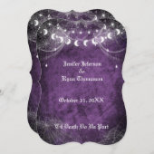 Gotische Halloween bruiloft uitnodiging (Voorkant / Achterkant)