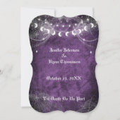 Gotische Halloween bruiloft uitnodiging (Voorkant)