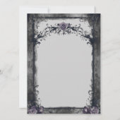 Gotische Halloween bruiloft uitnodiging (Achterkant)