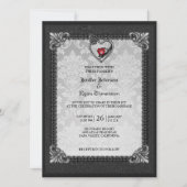 Gotische Halloween bruiloft uitnodiging (Voorkant)