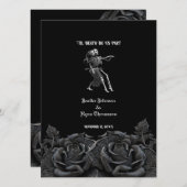 Gotische Halloween bruiloft uitnodiging (Voorkant / Achterkant)