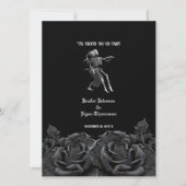 Gotische Halloween bruiloft uitnodiging (Voorkant)