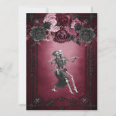 Gotische Halloween bruiloft uitnodiging (Achterkant)