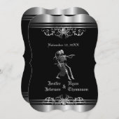 Gotische Halloween bruiloft uitnodiging (Voorkant / Achterkant)