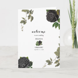 Gotische Halloween Bruiloft Witte Orde van Service Programma