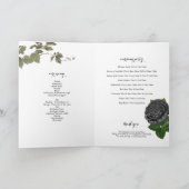 Gotische Halloween Bruiloft Witte Orde van Service Programma (Binnen)