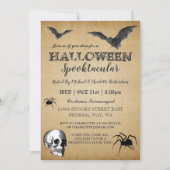 gotische Halloween-feestuitnodiging Kaart (Voorkant)