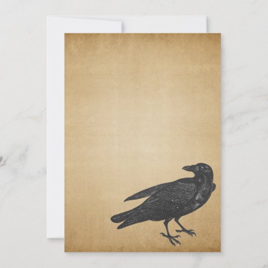  gotische Halloween-feestuitnodiging Kaart (Achterkant)