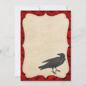 gotische Halloween-feestuitnodiging Kaart (Achterkant)