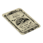  gotische Halloween-feestuitnodiging Magneet (Rechterzijde)