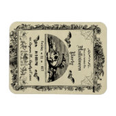  gotische Halloween-feestuitnodiging Magneet (Horizontaal)