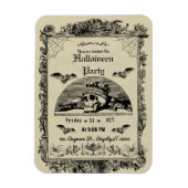  gotische Halloween-feestuitnodiging Magneet (Verticaal)