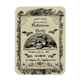  gotische Halloween-feestuitnodiging Magneet