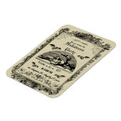  gotische Halloween-feestuitnodiging Magneet (Linkerzijde)