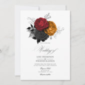  gotische Halloween Floral Elegance Kaart (Voorkant)