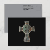 Gotische Halloween Graveyard Headstone Cross Teken Briefkaart (Voorkant / Achterkant)