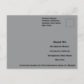 Gotische Halloween Graveyard Headstone Cross Teken Briefkaart (Achterkant)