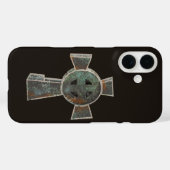 Gotische Halloween Graveyard Headstone Cross Teken Case-Mate iPhone Case (Achterkant (horizontaal))