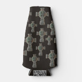 Gotische Halloween Graveyard Headstone Cross Teken Flesjeskoeler (Voorkant)