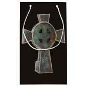 Gotische Halloween Graveyard Headstone Cross Teken Klein Cadeauzakje (Achterkant)