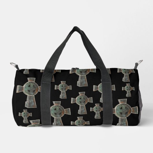 Gotische Halloween Graveyard Headstone Cross Teken Plunjezak (Voorkant)