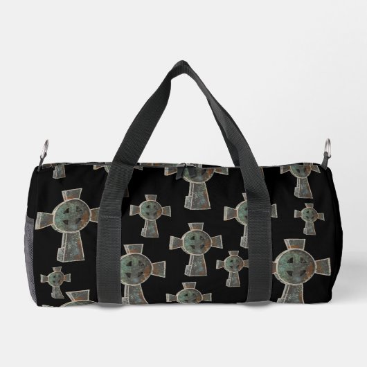 Gotische Halloween Graveyard Headstone Cross Teken Plunjezak (Achterkant)