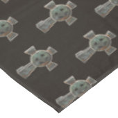 Gotische Halloween Graveyard Headstone Cross Teken Tafelkleed (Gekanteld)